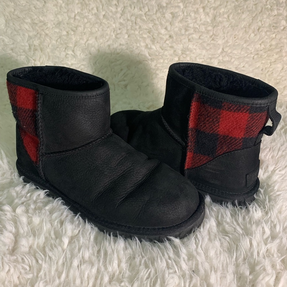 UGG Buffalo Plaid Mini Boots